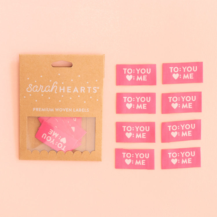 To: You  Love: Me Woven Labels
